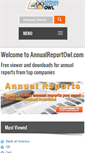 Mobile Screenshot of annualreportowl.com