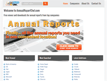 Tablet Screenshot of annualreportowl.com